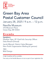 Green Bay Area Postal Customer Council